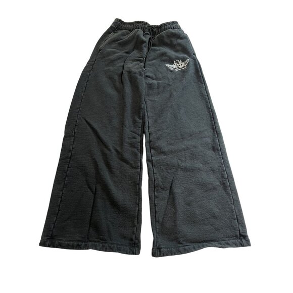Boys Lie Wide Leg Sweatpants in Black - Picture 1 of 5